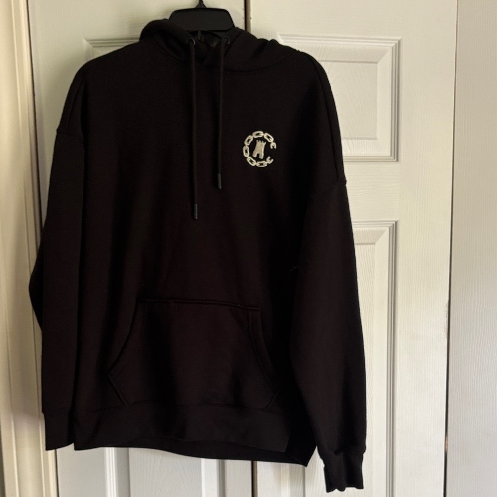 Crooks & Castles Black Hoodie with White Logo